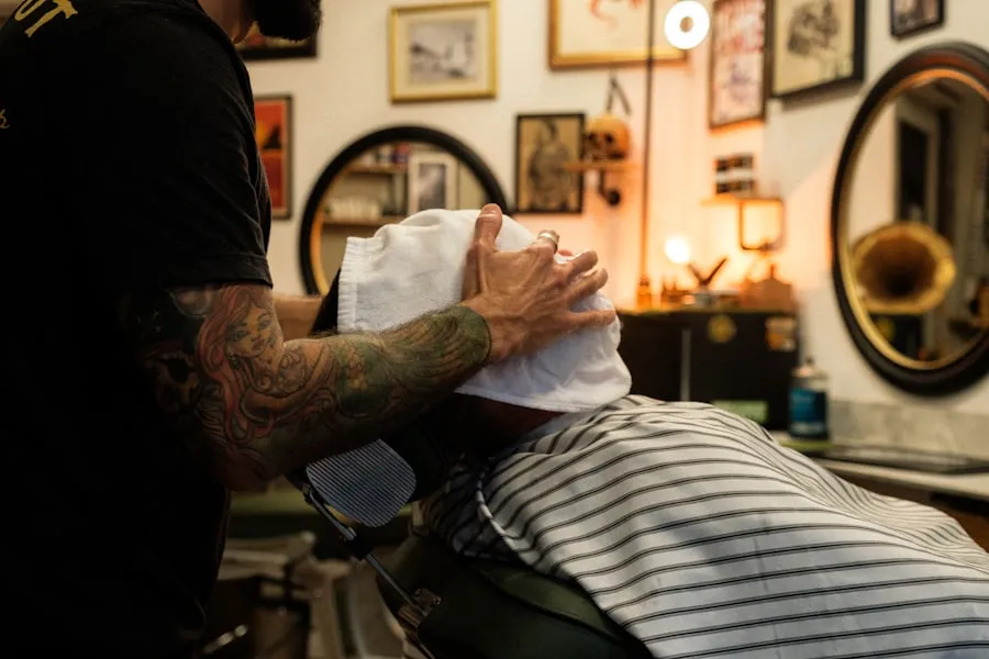 Hot towel shave preparation