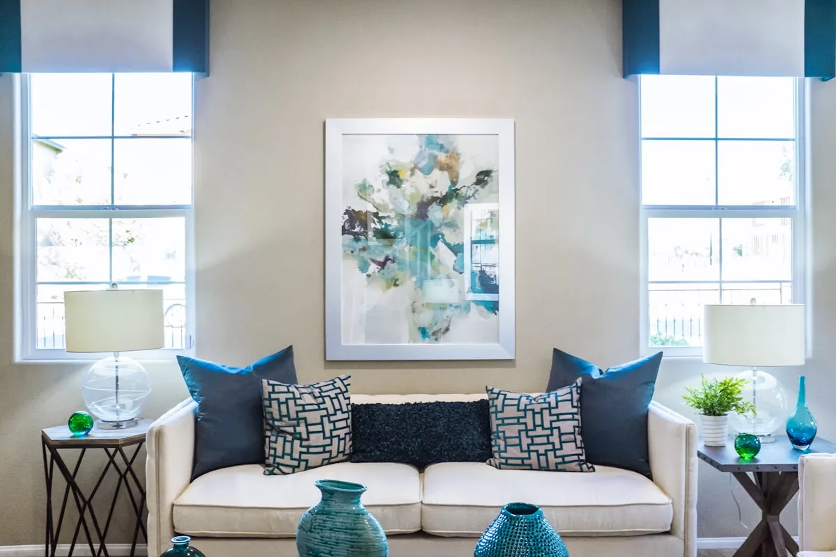 Architectural interior with warm materials and controlled daylight