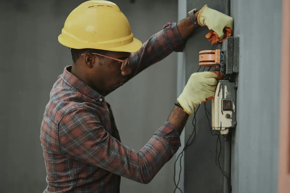 Modern electrical board and wiring