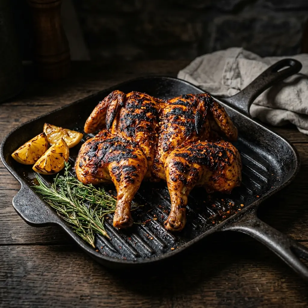 Peri peri chicken with charred edges